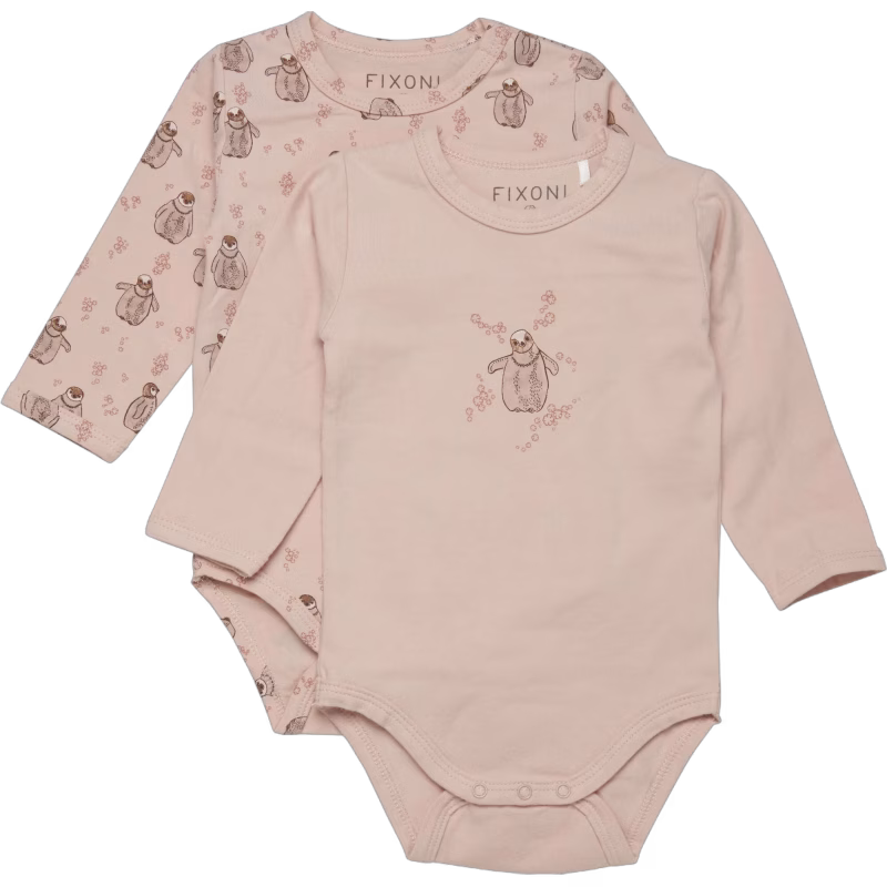 Fixoni Body 2-pack Cameo Rose, 50, Bebiskläder