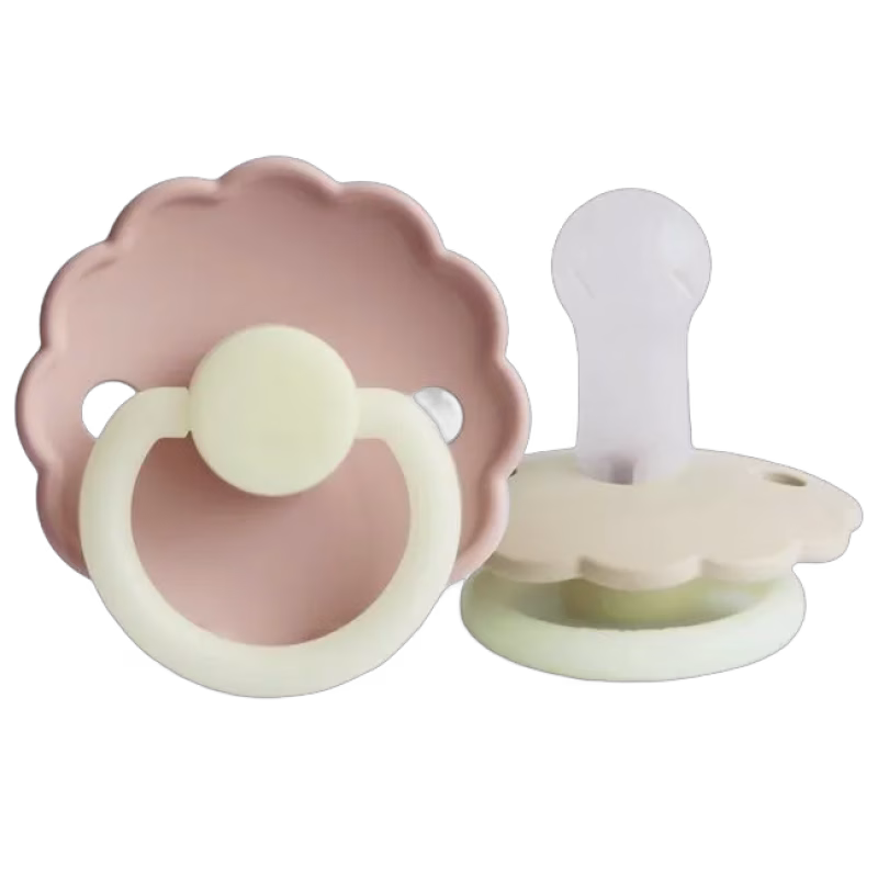 FRIGG Daisy Silikonnapp 2-Pack Size 2 (Blush Night/Cream Night)
