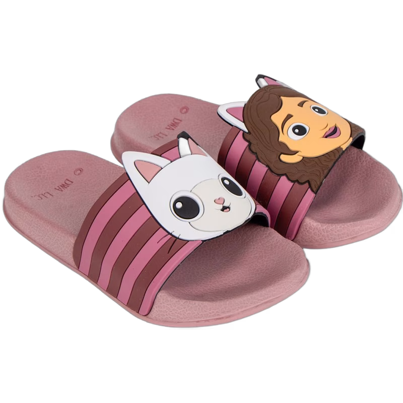 Gabby's Dollhouse Pool Sliders Tofflor, Rosa, 24-25