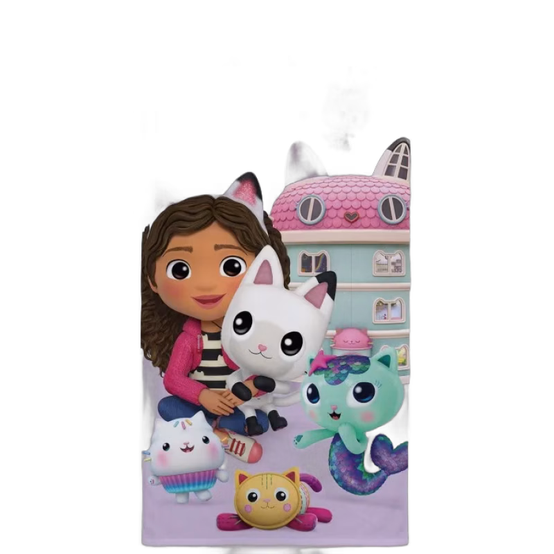 Gabbys Dollhouse Handduk 70x140 cm (Lila)