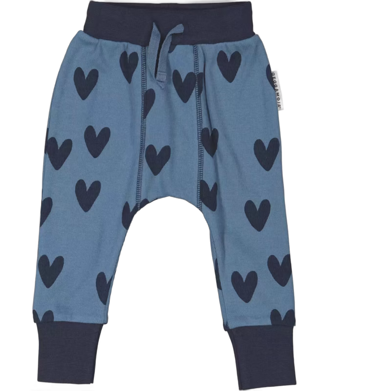 Geggamoja Babybyxor, Blue Heart, 74-80