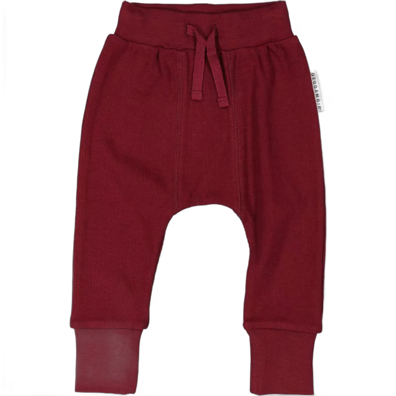 Geggamoja Babybyxor, Burgundy, 50-56