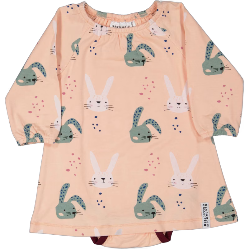 Geggamoja Bodyklänning, Rabbit, 74-80, Bebiskläder