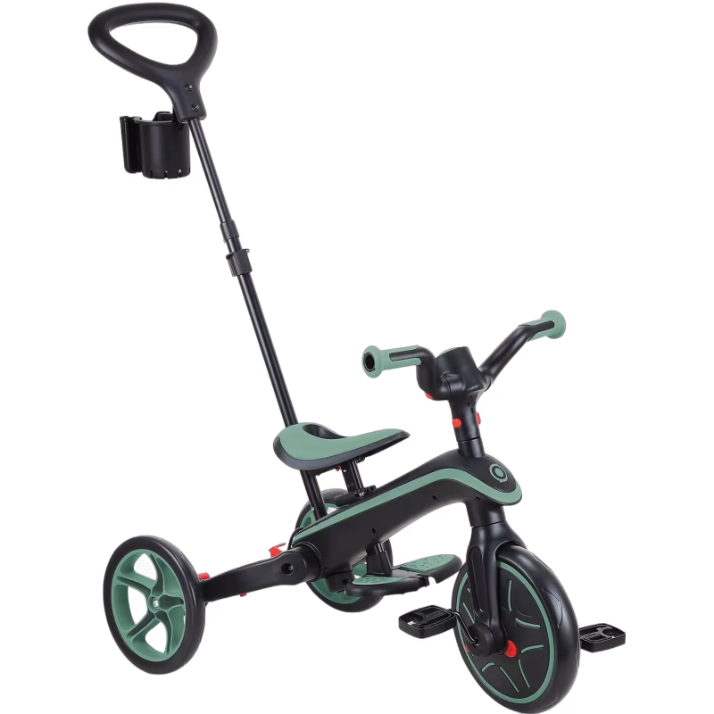 Globber Trehjuling Explorer Hopfällbar 4-in-1, Olivgrön