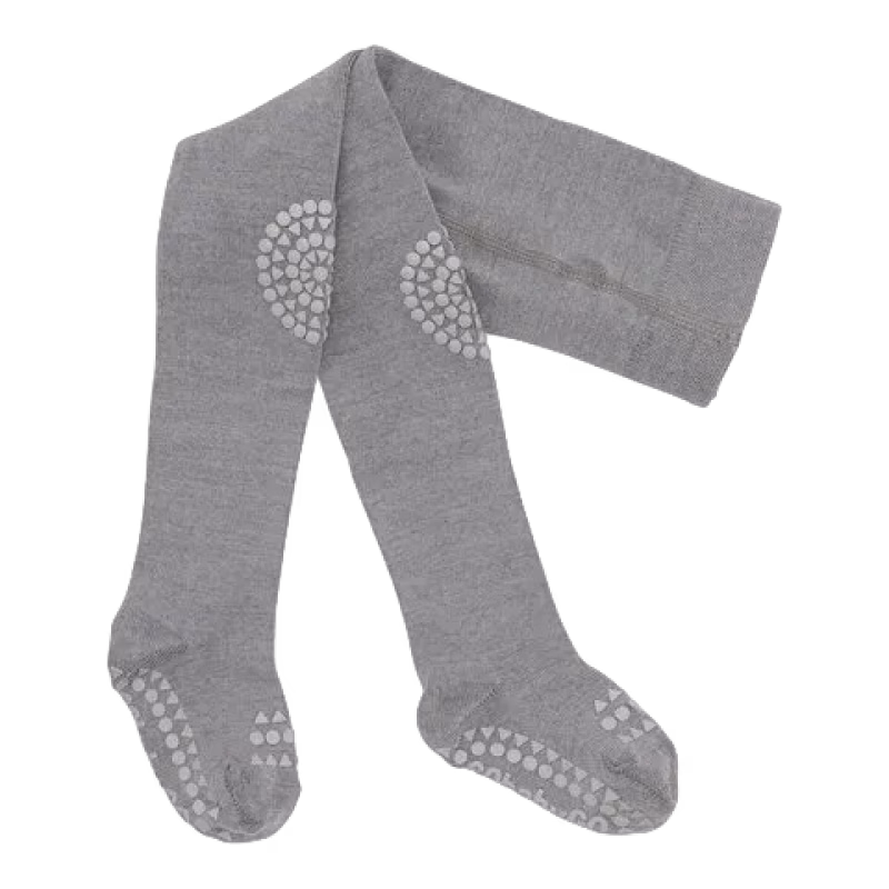 GoBabyGo Krypstrumpbyxor Ull Grey Melange