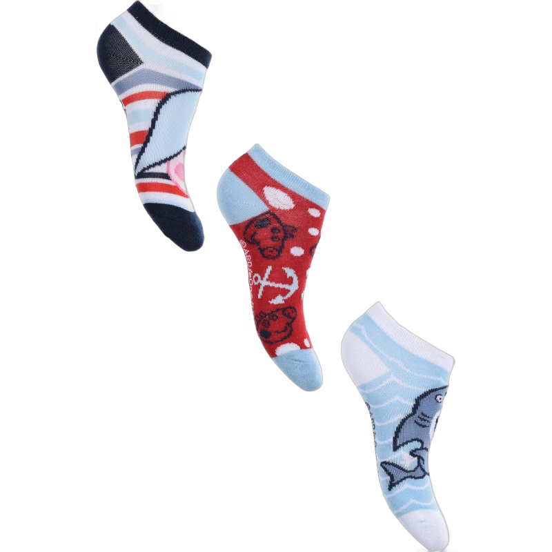 Greta Gris Strumpor 3-pack, Blue/White/Red, 31/34