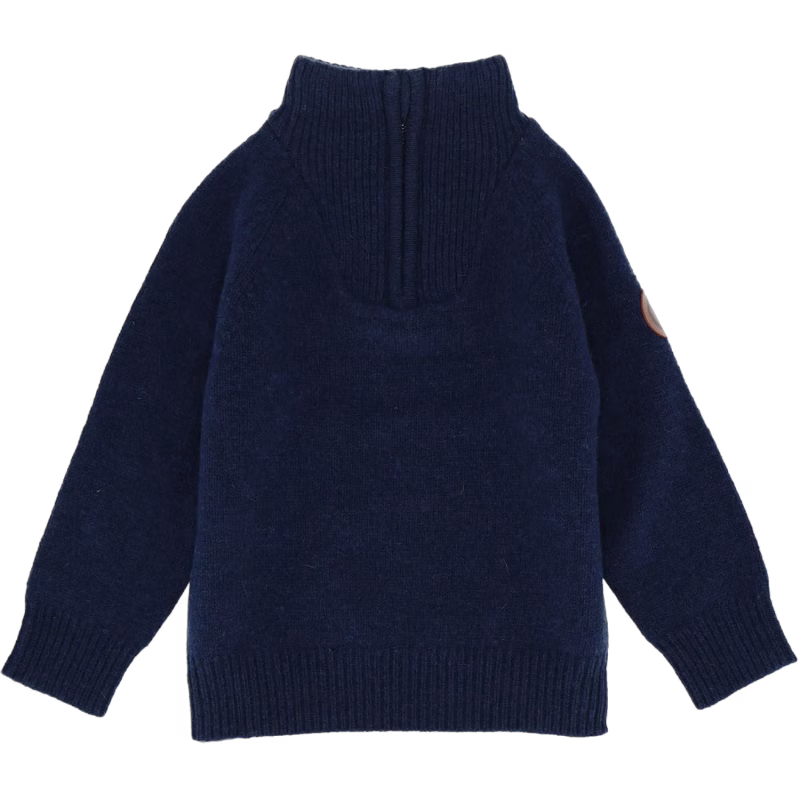 Gullkorn Design Norefjell Stickad Tröja, Navy, 122-128