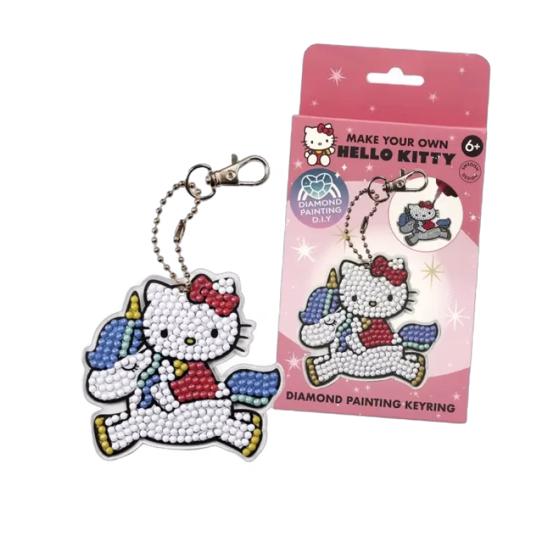 Hello Kitty Diamantmålning nyckelring