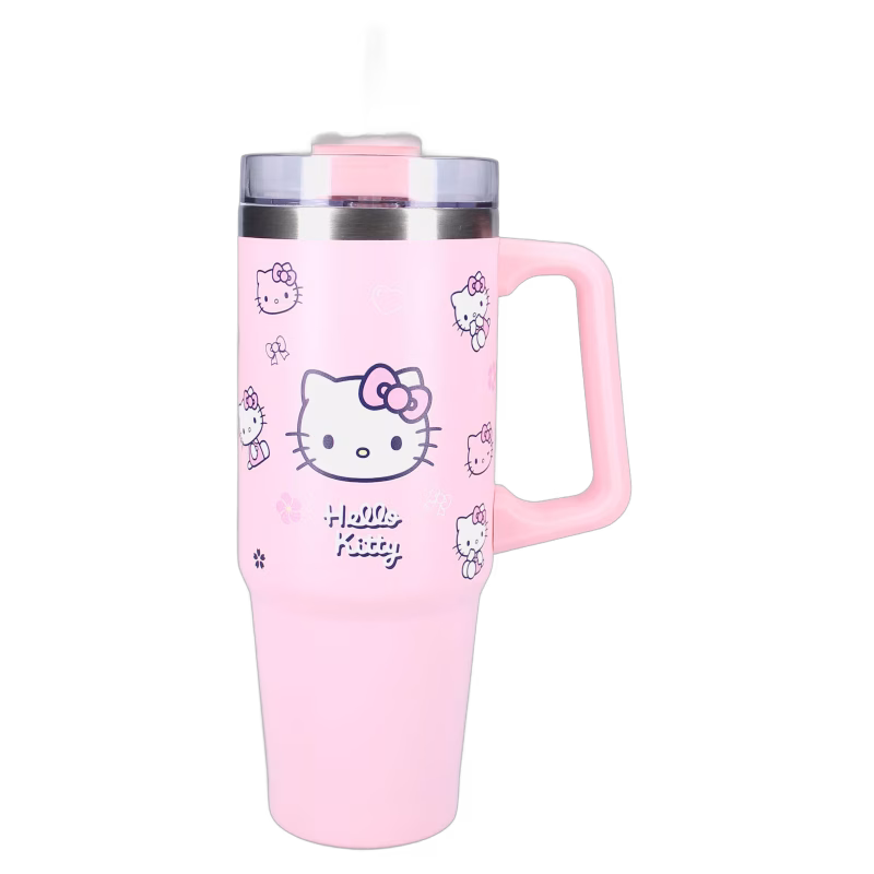 Hello Kitty Tumbler Vattenflaska Bottled Bliss 900 ml, Rosa