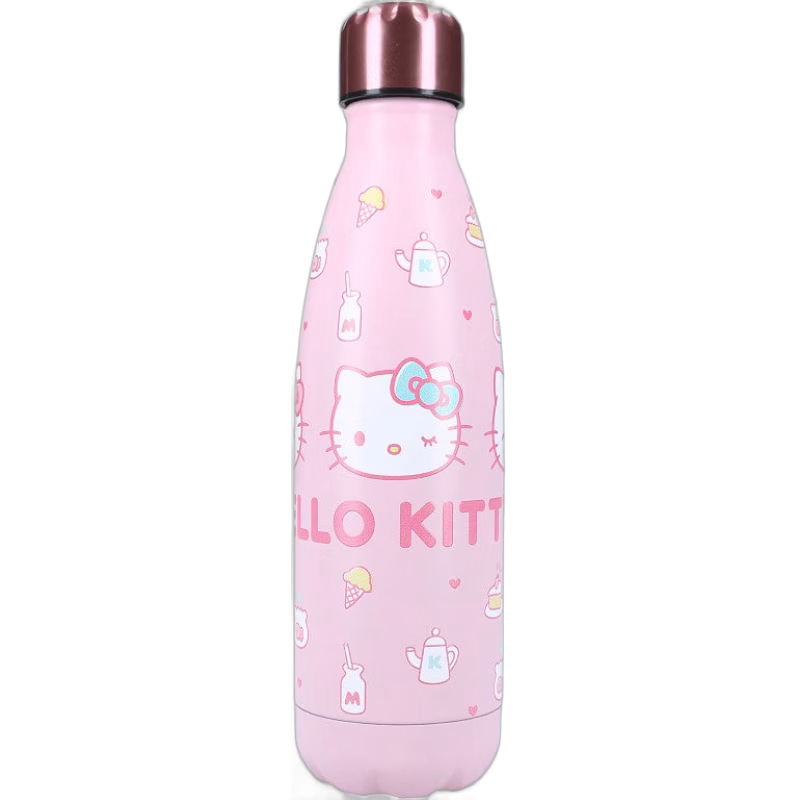 Hello Kitty Vattenflaska 700ml Thirsty For More, Rosa