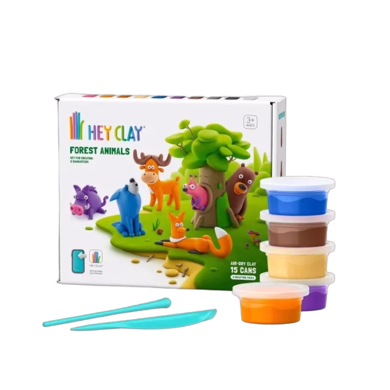 Hey Clay Modellera Skogsdjur 15-pack