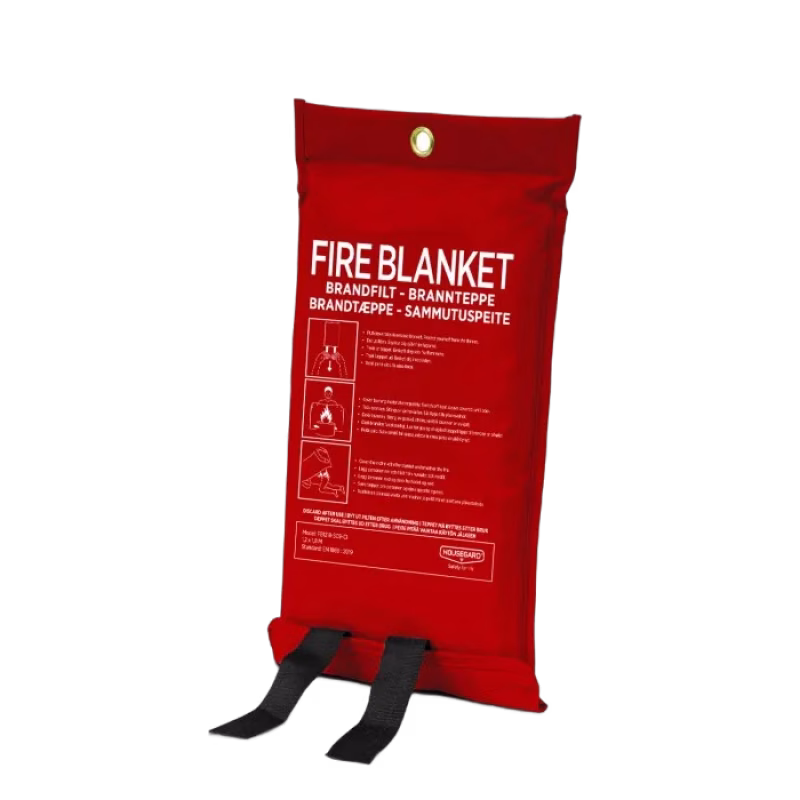 Housegard Brandfilt med silikonbeläggning 120x180 cm (Röd)