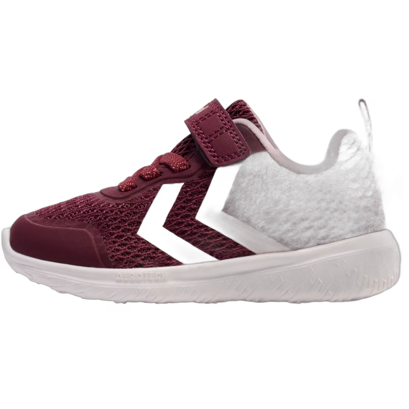 Hummel Actus Recycled Infant Sneakers, Vineyard Wine, 27