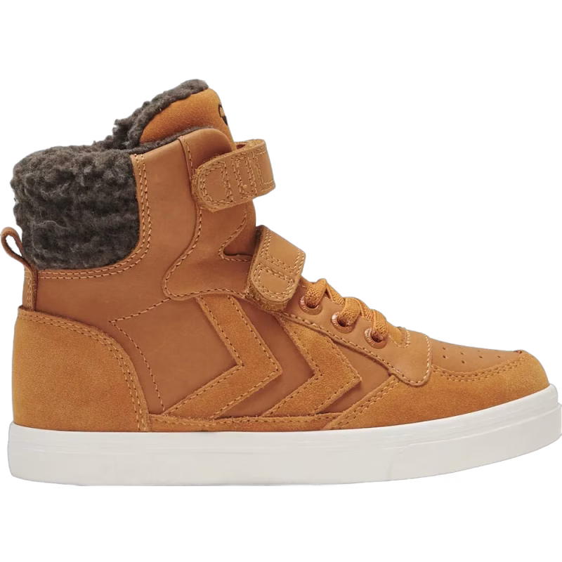 Hummel Stadil Winter High Jr Fodrad Sneakers, Orange, 28