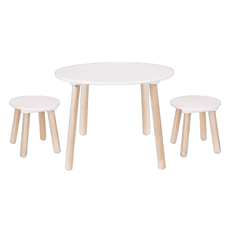 Jabadabado bord & 2 pallar, vit