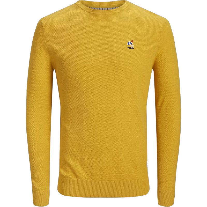 Jack &  Jones Steam Crewneck Tröja, Yolk Yellow 176
