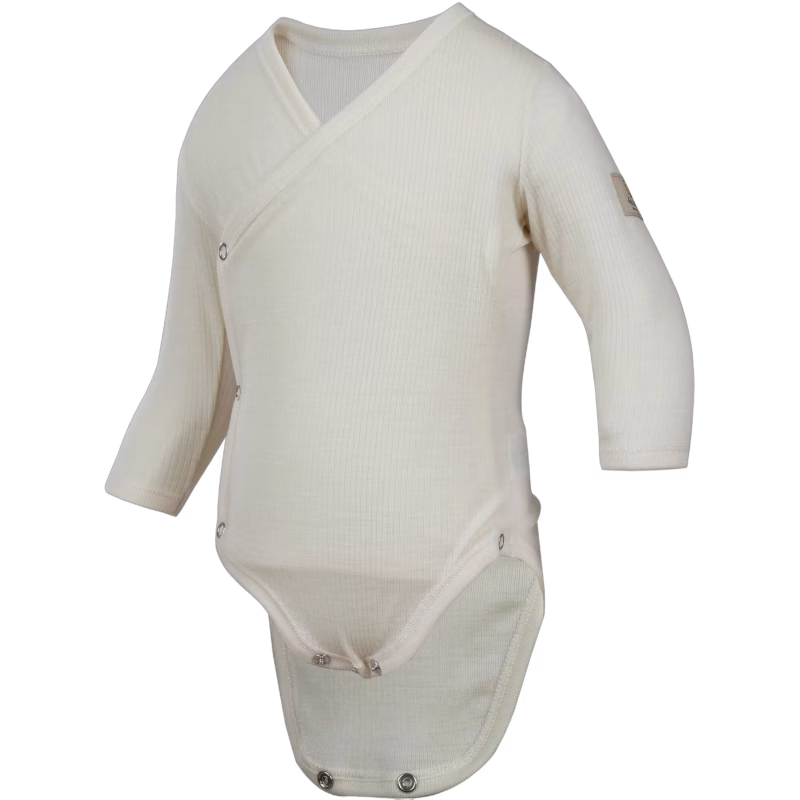 Janus Babywool Body, White, 50, Bebiskläder