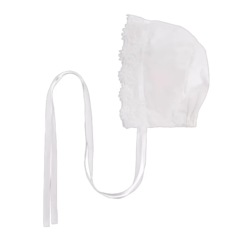 Jocko Dopmössa Bomull Med Spetskant (Offwhite)