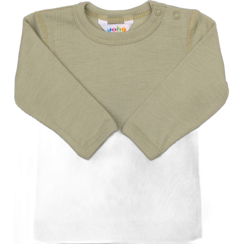 Joha Tröja Merinoull, Green, 70