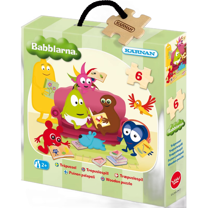 Kärnan Babblarna Askpussel 6 Bitar