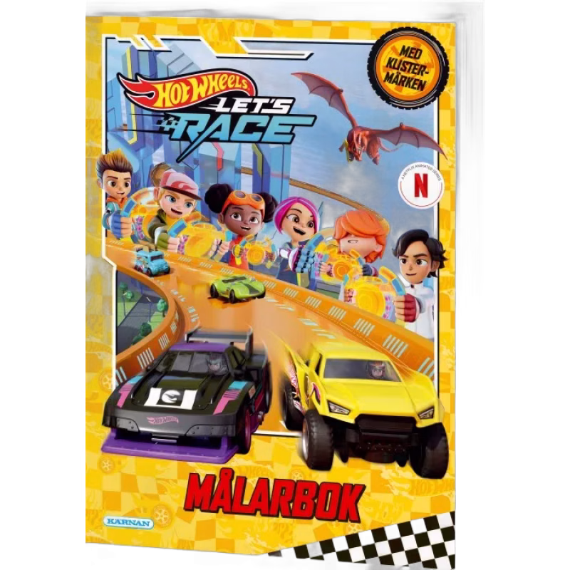Kärnan Hot Wheels Let's Race Målarbok