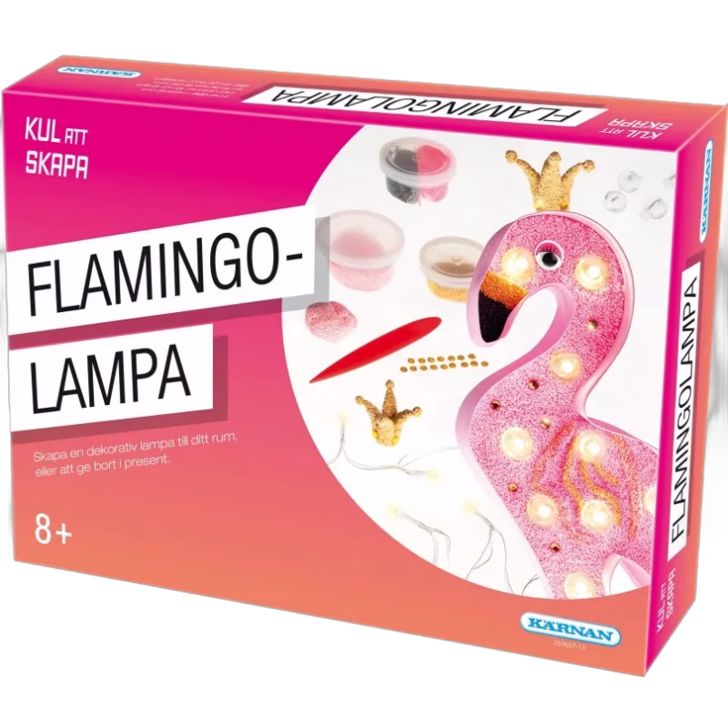 Kärnan Kul att skapa Flamingolampa