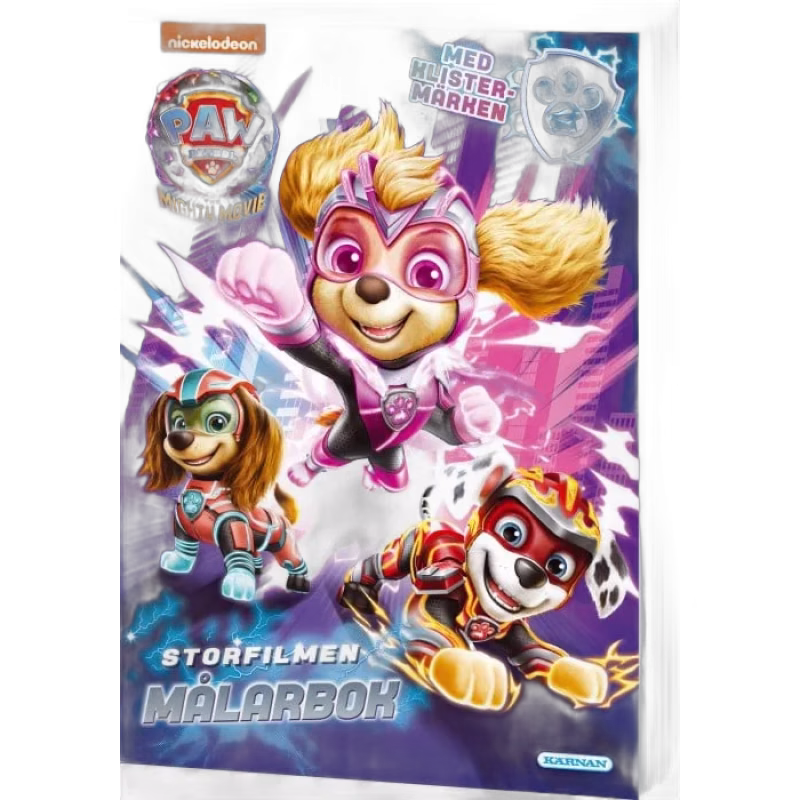 Kärnan Paw Patrol Storfilmen Målarbok