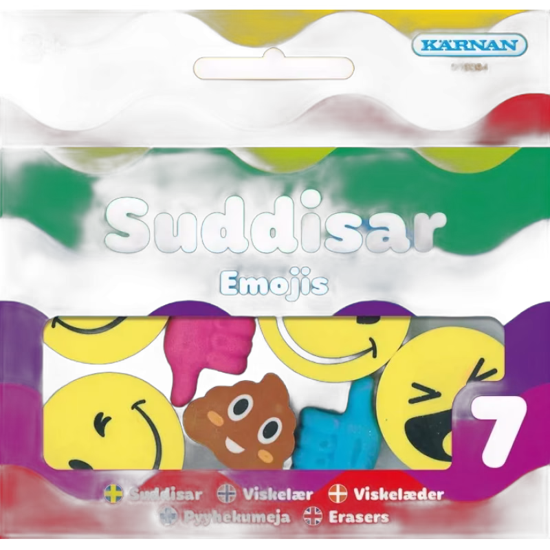 Kärnan Suddisar i ask (Emoji)
