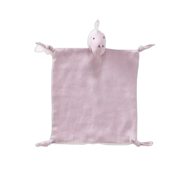 Kids Concept Snuttefilt Dino Linne (Rosa)