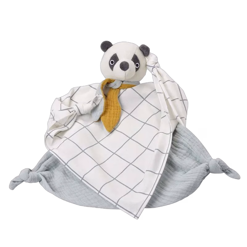 Kikadu snuttefilt i eko-bomull, panda