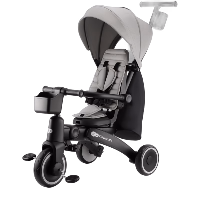 Kinderkraft Jazz 4-i-1 Trehjuling, Grå