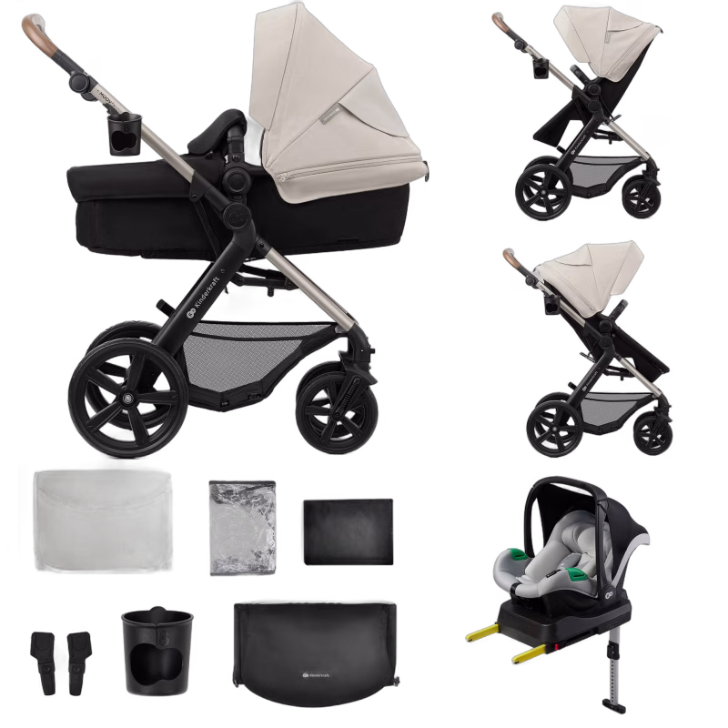 Kinderkraft MOOV 2 4-in-1 Duovagn, Moonlight Grey