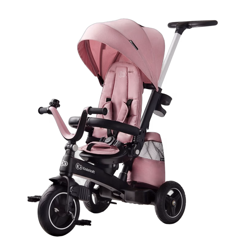 Kinderkraft Trehjuling Easytwist, Rosa