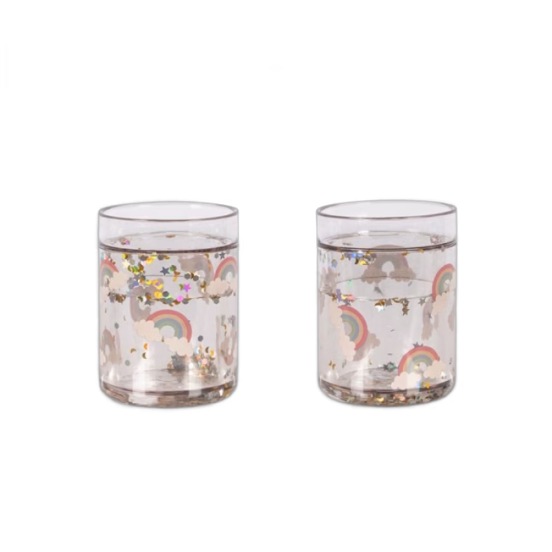 Konges Slöjd Glittermugg 2-pack (Rainbow)