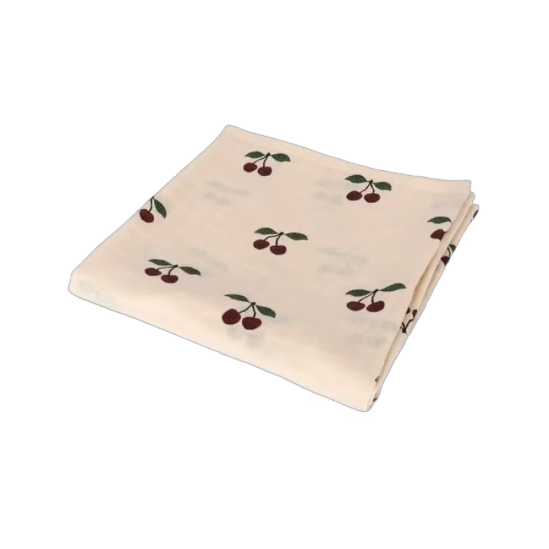 Konges Slöjd Muslinfilt 115x115 cm (Ma Grande Cerise)