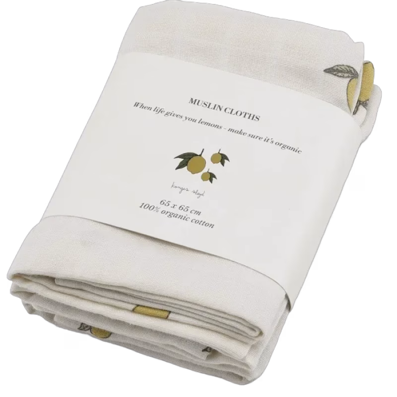 Konges Slöjd Muslinfilt 3-pack Lemon