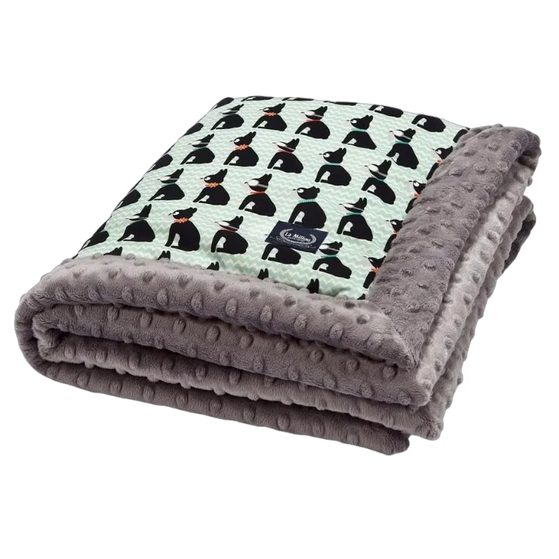 La Millou filt liten med fyllning, terrier/grey