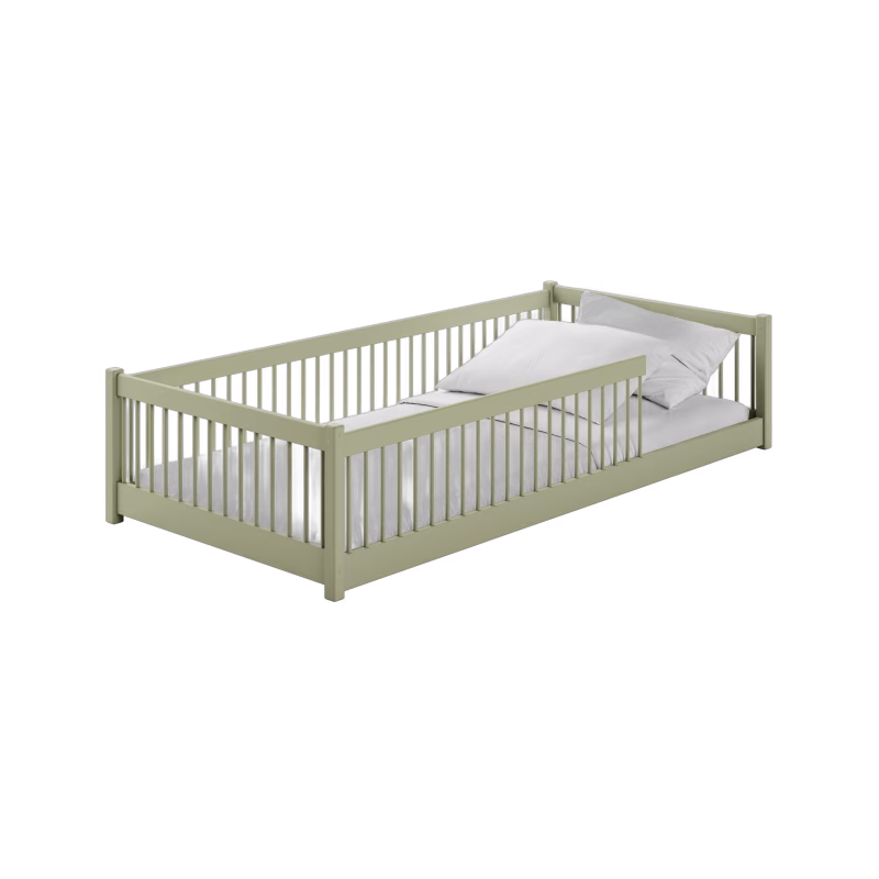 Lano Meble PEDRO Montessori Floor Säng 80x180, Olive