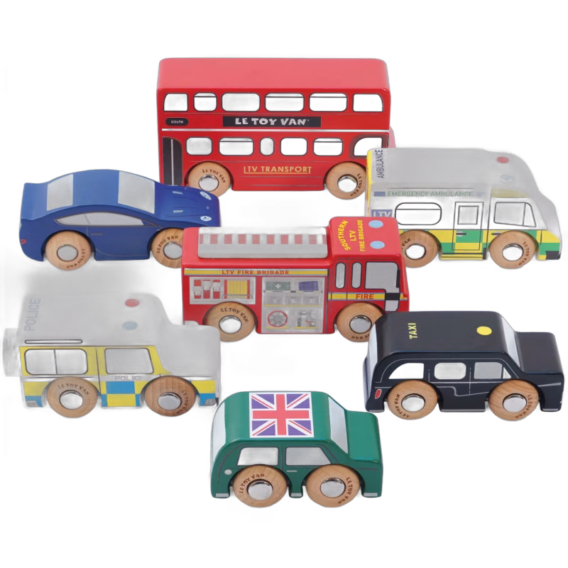 Le Toy Van London Bilset 7 st