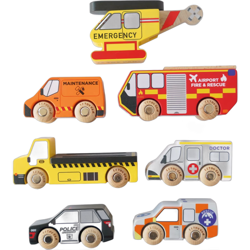 Le Toy Van Räddningshelikopter &  Räddningsfordon
