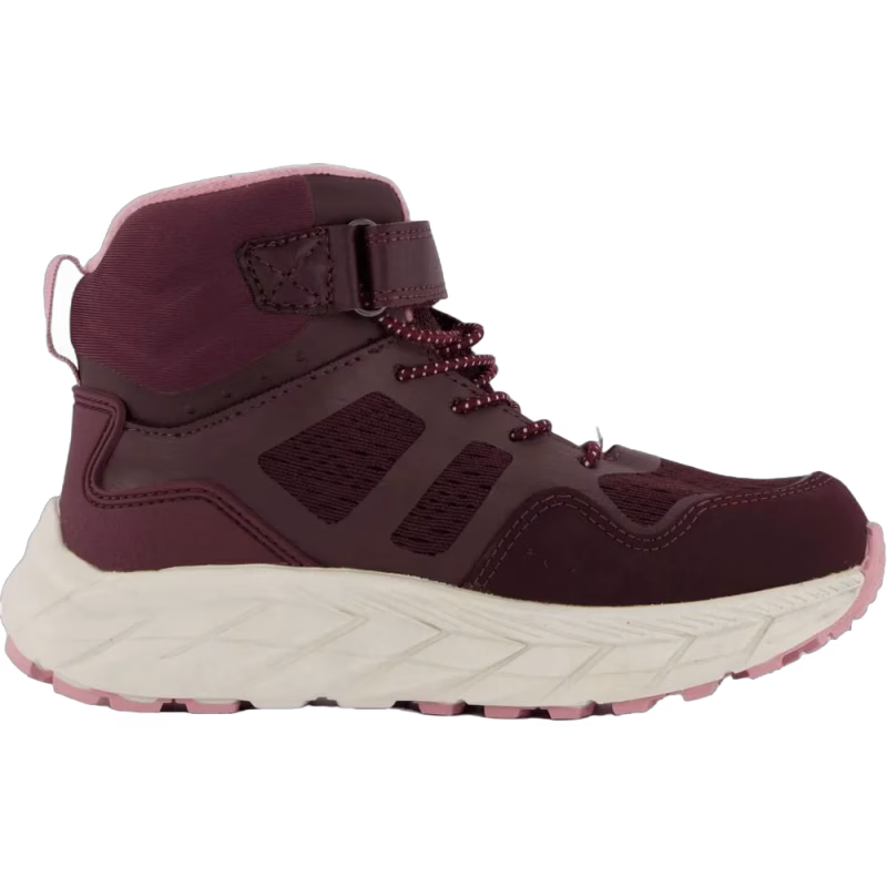 Leaf Karlstad WP  Fleecefodrade Sneakers, Burgundy, 36
