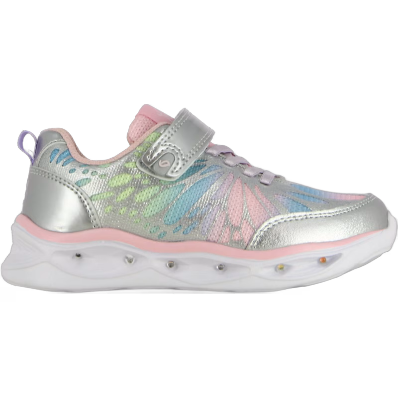 Leaf Malmen  Blinkande Sneakers, Silver, 23