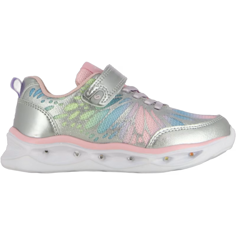 Leaf Malmen  Blinkande Sneakers, Silver, 25