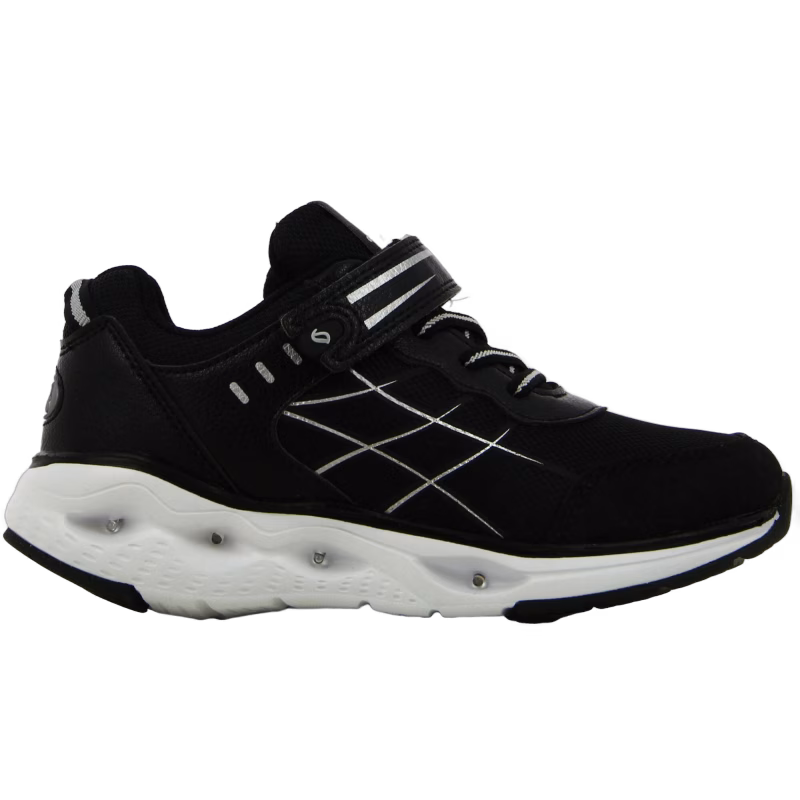 Leaf Samset Blinkande Sneakers, Svart, 32