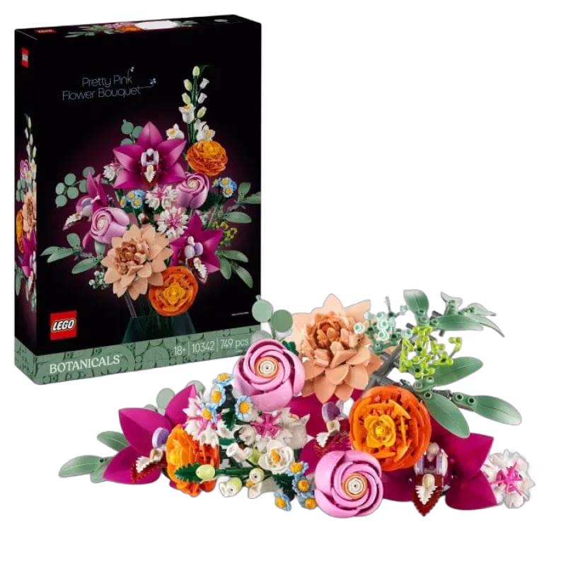 LEGO Botanicals 10342 Vacker rosa blombukett