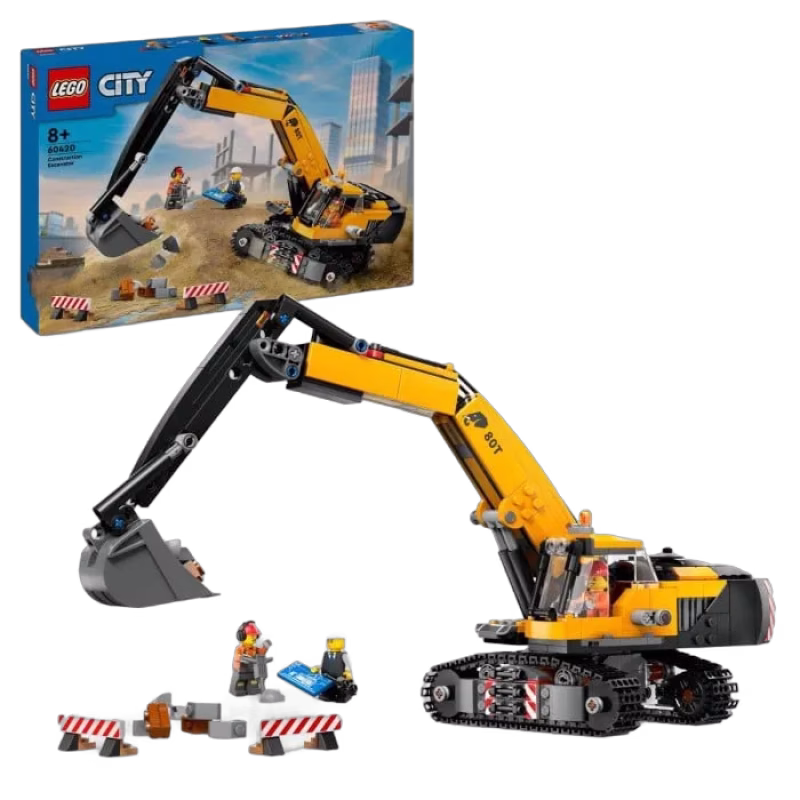 LEGO City Big Vehicles 60420 Gul grävmaskin