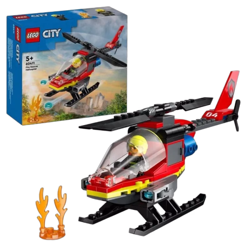 LEGO City Fire 60411 Brandräddningshelikopter