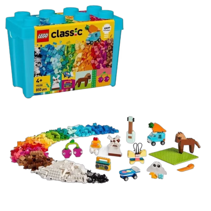 LEGO Classic 11038 Kreativ klosslåda i klara färger