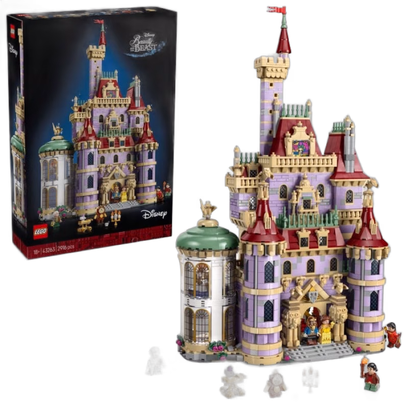LEGO Disney Princess 43263 Skönheten och odjuret – slottet