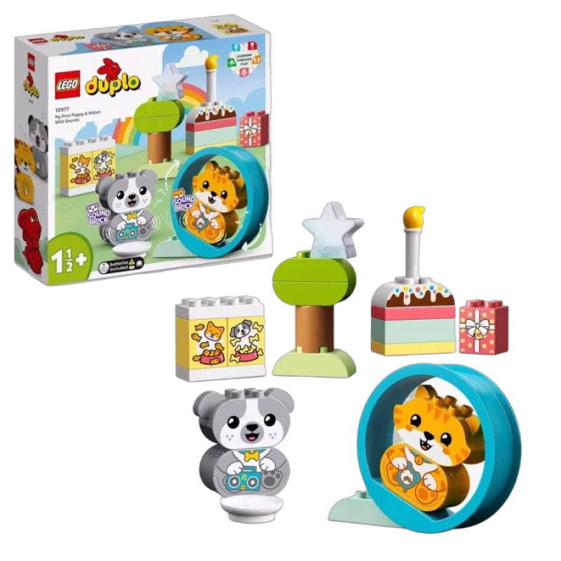 LEGO DUPLO 10977 Min första hundvalp & kattunge med ljud